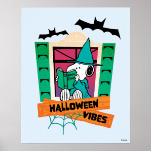 Poster Potions Magiques de Snoopy Peanuts Halloween