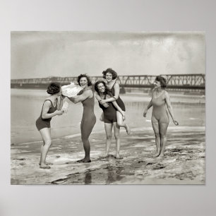 POSTER POTOMAC RIVER WINTER SWIM  1924