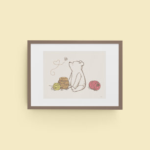 Poster Pots de miel et Pooh Classique