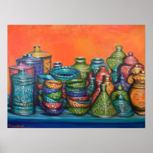 Poster Pots marocains