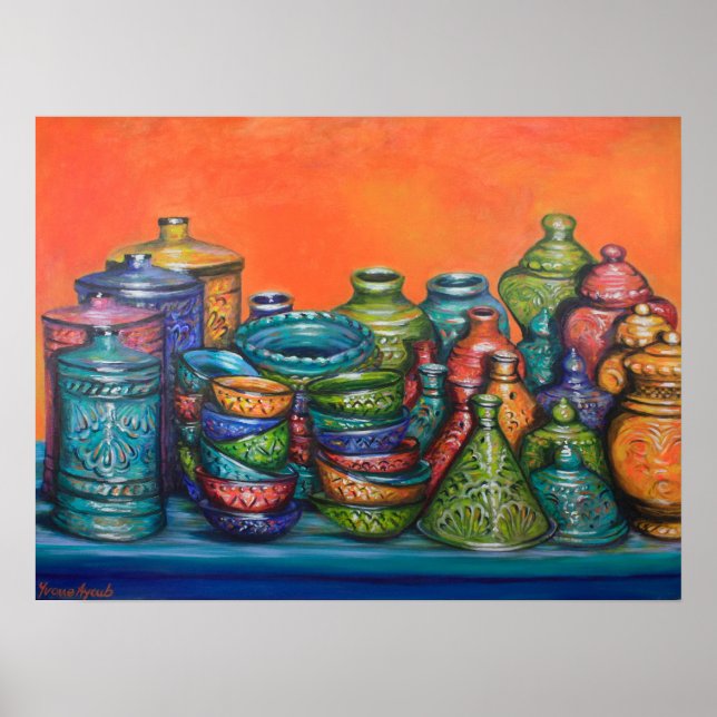 Poster Pots marocains (Devant)
