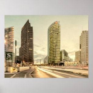 Poster Potsdamer Platz à Berlin, Allemagne
