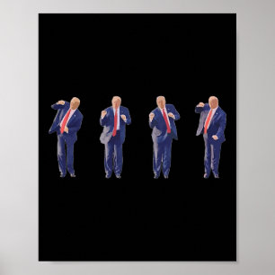 Poster Potus 45 Président de la danse Donald Trump 47e av