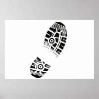 Pouce Imprime Pied Art Chaussure Sole