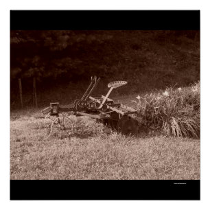 Poster Poudre antique, en Sepia