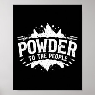 Poster Poudre Aux Gens Ski snowboard