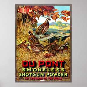 Poster Poudre de pistolet sans fumée Ad 1913