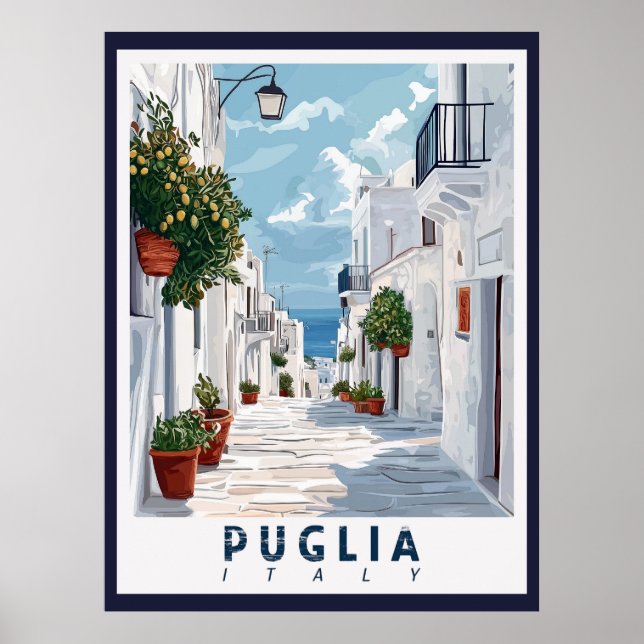 Poster Pouilles, Italie : Un rétro (Devant)