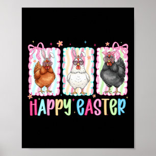 Poster Poule de Pâques Prépa Coquette Happy Bow Mignonne