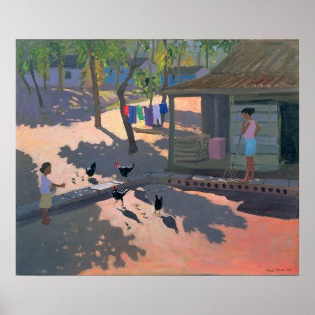 Poster Poules et poulets Cuba 1997 (Devant)