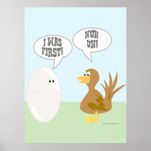 Poster Poulet contre Oeuf L'affiche !
