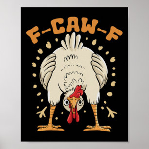 Poster Poulet drôle F-caw-f Fcawf _1