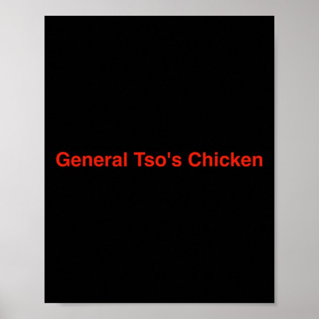 Poster Poulet du général Tso (Devant)