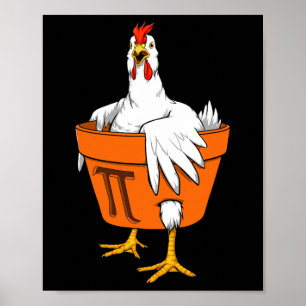 Poster Poulet Pot Pi Jour T Chemise Cadeau Hommes Femmes 