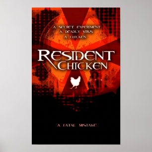POSTER POULET RÉSIDENT