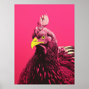 Poster Poulet Vibrant