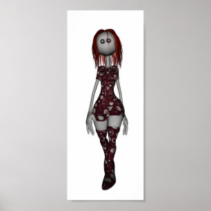 Poster Poupée Bonga Freaky 3D - Tête rouge