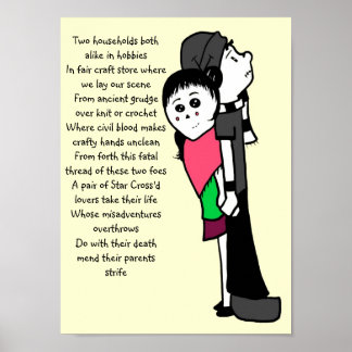 Poster poupée de chiffon roméo et Juliette