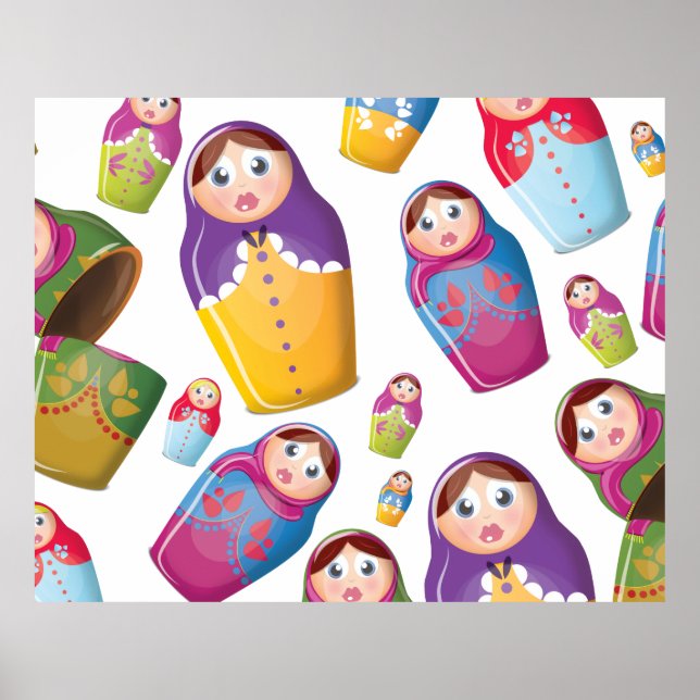 Poster Poupées Matryoshka (Devant)