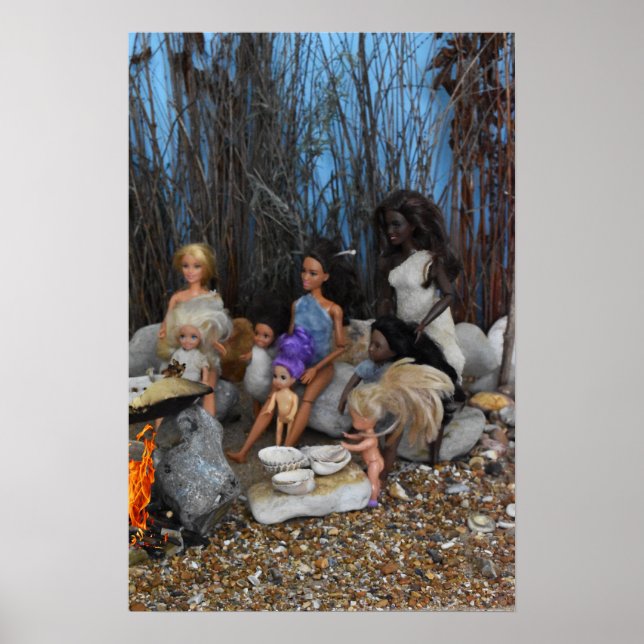 Poster Poupées préhistoriques. (Devant)