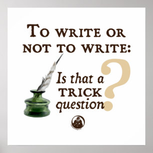 Poster Pour écrire ou ne pas écrire