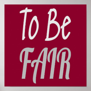 Poster Pour être juste Lettre Kenny