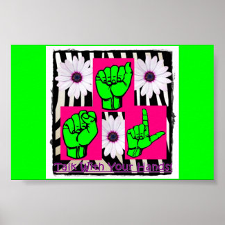 Poster pour filles de Talk With Your Hands