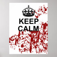 Poster pour garder le calme Zombie Apocalypse
