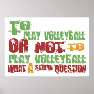 Poster Pour jouer au volleyball
