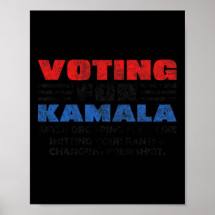 Poster Pour Kamala après avoir abandonné Joe Biden Trump