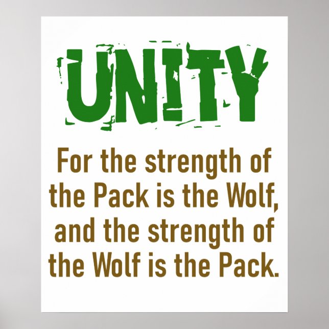 Poster Pour La Force Du Pack - Devis D'Unité (Devant)