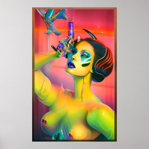 Poster Pour la science Ken Gage Surréalisme