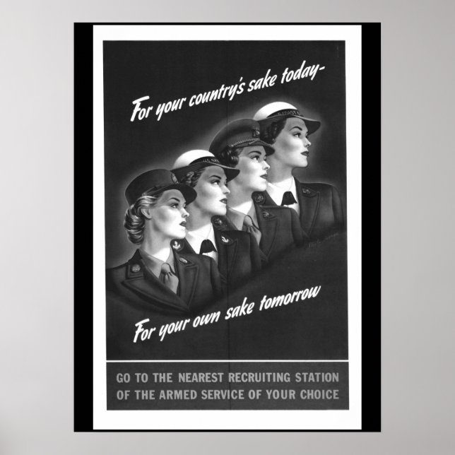 Poster Pour l'amour de votre pays image de guerre d'aujou (Devant)