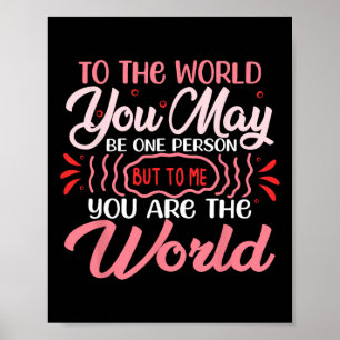 Poster Pour le monde, vous pouvez être une personne pour