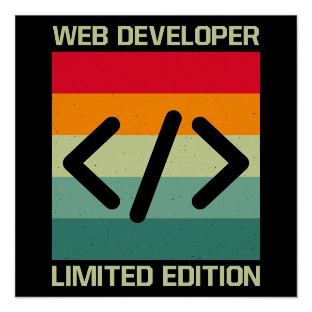 Poster Pour les développeurs Web (Devant)