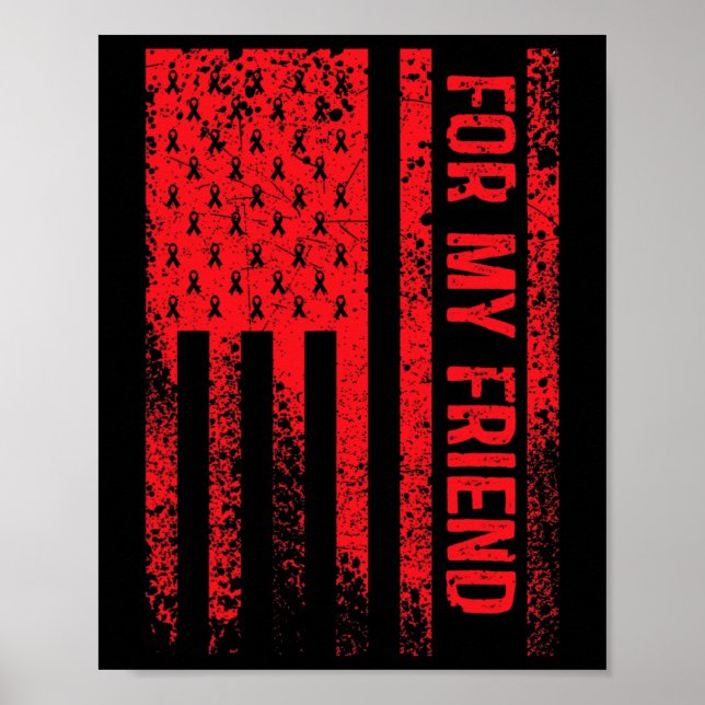 Poster Pour mon ami Sensibilisation au cancer du sang (Devant)