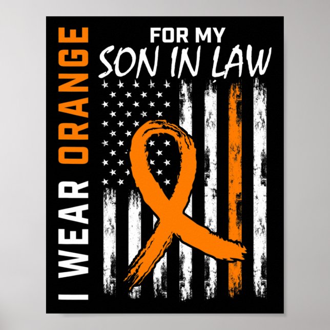 Poster Pour Mon Fils Leucémie Leucémie Cancer Sensibilisa (Devant)