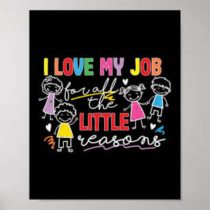 Poster Pour toutes les petites raisons Enseignant amusant