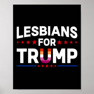 Poster Pour Trump 2024 Re Élection Président Vote Point M