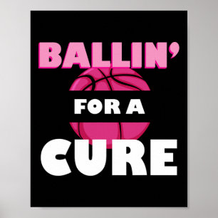 Poster Pour un Basket Cure Sensibilisation au cancer du s