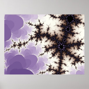 Poster Pourpre de fractale