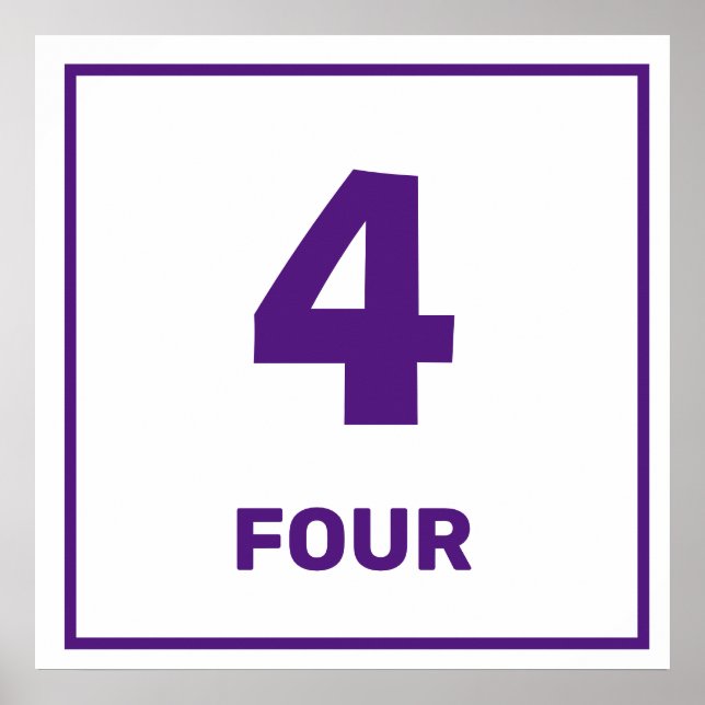 Poster pourpre numéro quatre (Devant)