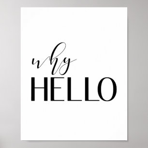 Poster Pourquoi Bonjour