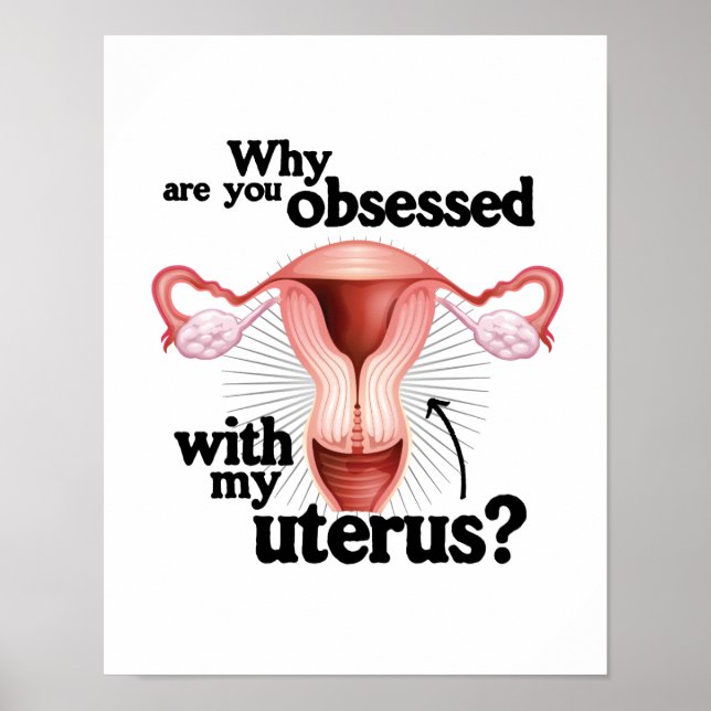 Poster Pourquoi êtes-vous obsédés par mon utérus - (Devant)