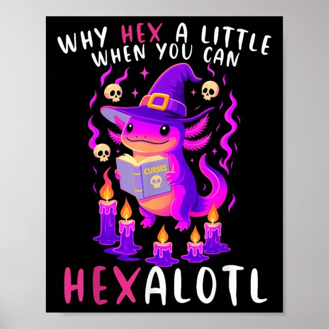 Poster Pourquoi Hex Un Peu Quand Vous Pouvez Hexalotl Wit (Devant)