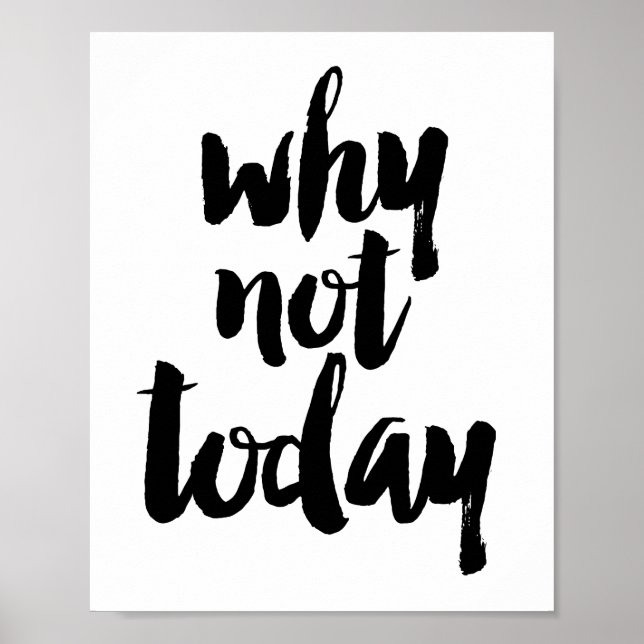 Poster Pourquoi pas aujourd'hui (Devant)