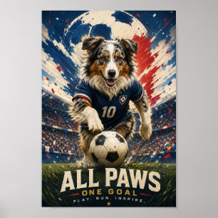 Poster Poursuiteur de but Berger Australien