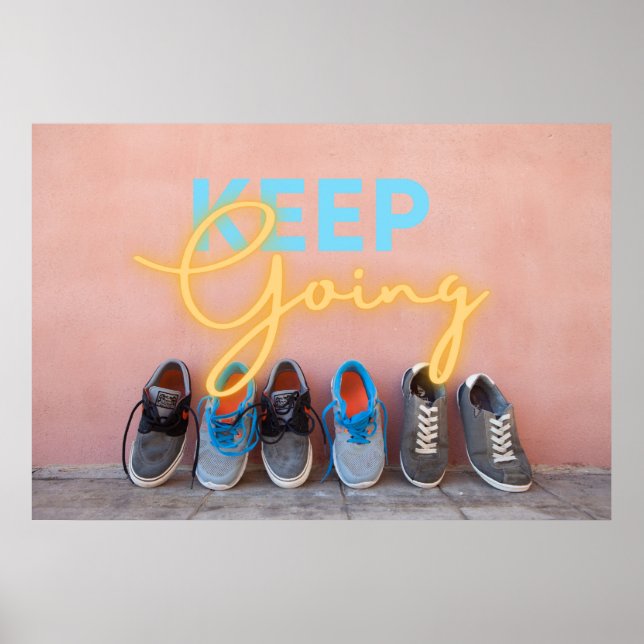 Poster Poursuivre l'entraînement Objectifs Motivation (Devant)