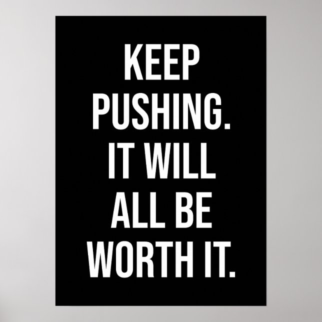 Poster Poursuivre - Motivationnel (Devant)