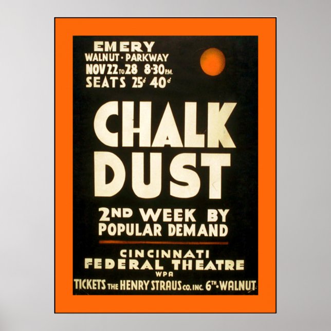 Poster Poussière de calcaire (Devant)